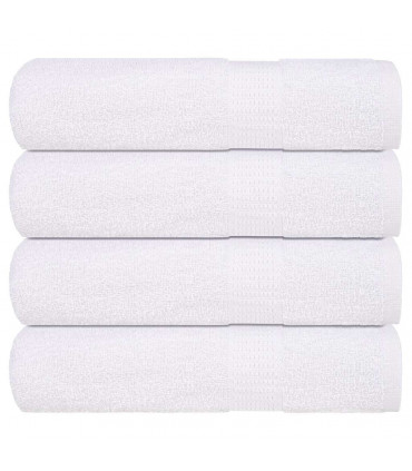 vidaXL Hand Towels 4 pcs White 50x100 cm 360 gsm 100% Cotton
