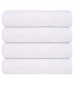 vidaXL Hand Towels 4 pcs White 50x100 cm 360 gsm 100% Cotton