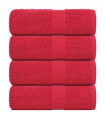 vidaXL Guest Towels 4 pcs Red 30x50 cm 360 gsm 100% Cotton
