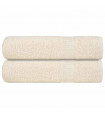 vidaXL Bath Towels 2 pcs Cream 100x150 cm 360 gsm 100% Cotton