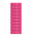 vidaXL Guest Towels 10 pcs Pink 30x50 cm 360 gsm 100% Cotton