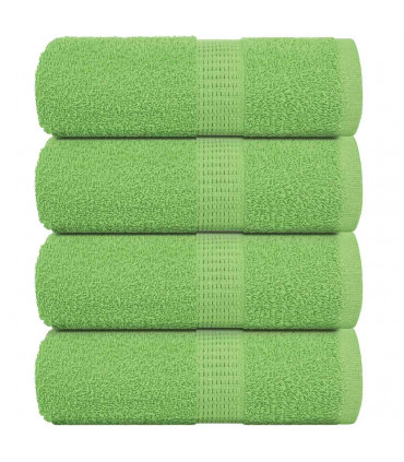 vidaXL Guest Towels 4 pcs Apple Green 30x50 cm 360 gsm 100% Cotton