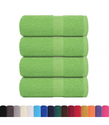 vidaXL Guest Towels 4 pcs Apple Green 30x50 cm 360 gsm 100% Cotton