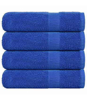 vidaXL Hand Towels 4 pcs Blue 50x100 cm 360 gsm 100% Cotton