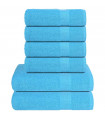 vidaXL 6 Piece Towel Set Turquoise 360 gsm 100% Cotton