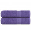 vidaXL Hand Towels 2 pcs Purple 50x100 cm 360 gsm 100% Cotton