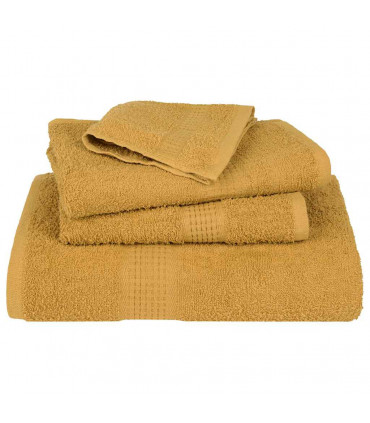 vidaXL Guest Towels 2 pcs Gold 30x50 cm 360 gsm 100% Cotton