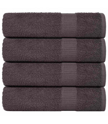 vidaXL Hand Towels 4 pcs Anthracite 50x100 cm 360 gsm 100% Cotton