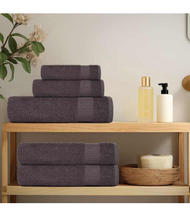 vidaXL Hand Towels 4 pcs Anthracite 50x100 cm 360 gsm 100% Cotton
