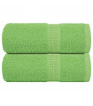 vidaXL Guest Towels 2 pcs Apple Green 30x50 cm 360 gsm 100% Cotton