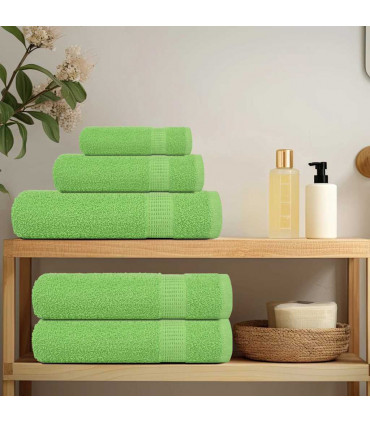 vidaXL Guest Towels 2 pcs Apple Green 30x50 cm 360 gsm 100% Cotton