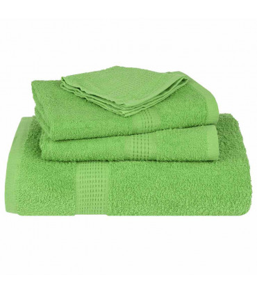 vidaXL Guest Towels 2 pcs Apple Green 30x50 cm 360 gsm 100% Cotton