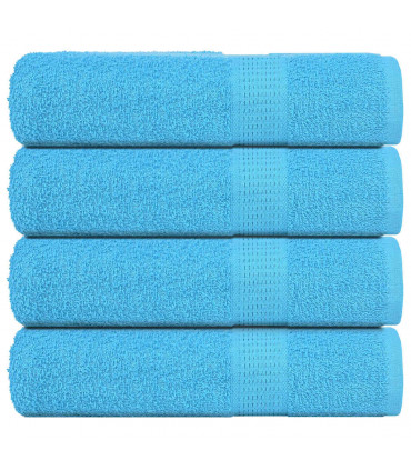vidaXL Hand Towels 4 pcs Turquoise 50x100 cm 360 gsm 100% Cotton