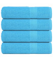 vidaXL Hand Towels 4 pcs Turquoise 50x100 cm 360 gsm 100% Cotton