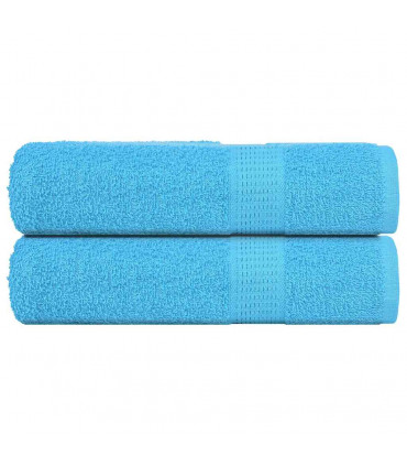 vidaXL Hand Towels 2 pcs Turquoise 50x100 cm 360 gsm 100% Cotton