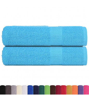 vidaXL Hand Towels 2 pcs Turquoise 50x100 cm 360 gsm 100% Cotton