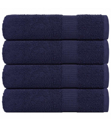 vidaXL Hand Towels 4 pcs Navy Blue 50x100 cm 360 gsm 100% Cotton