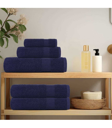 vidaXL Hand Towels 4 pcs Navy Blue 50x100 cm 360 gsm 100% Cotton
