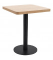 Bistro Table Light Brown 60X60 cm MDF