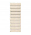 vidaXL Guest Towels 10 pcs Cream 30x50 cm 360 gsm 100% Cotton