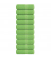 vidaXL Guest Towels 10 pcs Apple Green 30x50 cm 360 gsm 100% Cotton