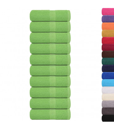 vidaXL Guest Towels 10 pcs Apple Green 30x50 cm 360 gsm 100% Cotton