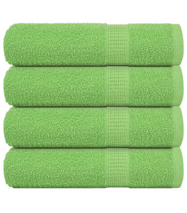 vidaXL Hand Towels 4 pcs Apple Green 50x100 cm 360 gsm 100% Cotton