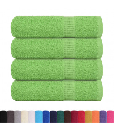 vidaXL Hand Towels 4 pcs Apple Green 50x100 cm 360 gsm 100% Cotton