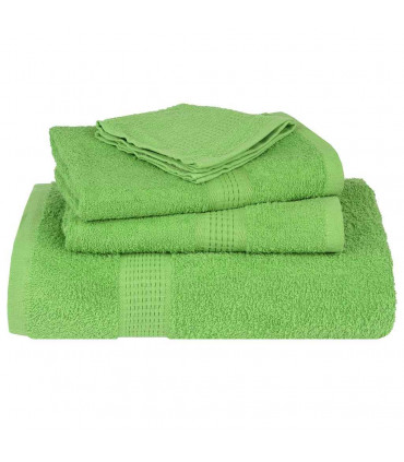 vidaXL Hand Towels 4 pcs Apple Green 50x100 cm 360 gsm 100% Cotton