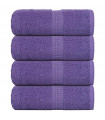 vidaXL Guest Towels 4 pcs Purple 30x50 cm 360 gsm 100% Cotton