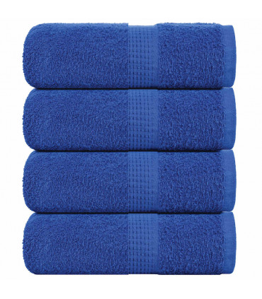vidaXL Guest Towels 4 pcs Blue 30x50 cm 360 gsm 100% Cotton