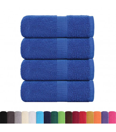 vidaXL Guest Towels 4 pcs Blue 30x50 cm 360 gsm 100% Cotton