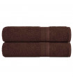 vidaXL Hand Towels 2 pcs Brown 50x100 cm 360 gsm 100% Cotton