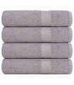 vidaXL Hand Towels 4 pcs Grey 50x100 cm 360 gsm 100% Cotton