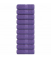 vidaXL Guest Towels 10 pcs Purple 30x50 cm 360 gsm 100% Cotton