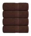 vidaXL Guest Towels 4 pcs Brown 30x50 cm 360 gsm 100% Cotton