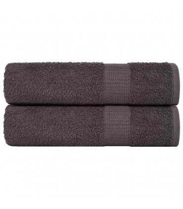 vidaXL Hand Towels 2 pcs Anthracite 50x100 cm 360 gsm 100% Cotton