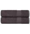 vidaXL Hand Towels 2 pcs Anthracite 50x100 cm 360 gsm 100% Cotton