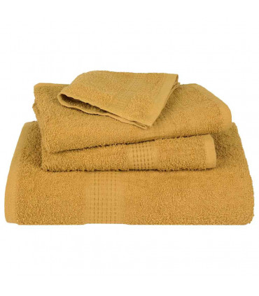 vidaXL Guest Towels 4 pcs Gold 30x50 cm 360 gsm 100% Cotton