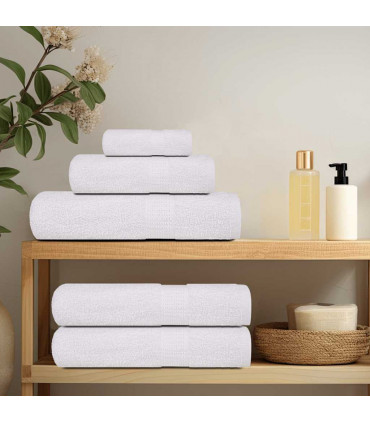 vidaXL Hand Towels 2 pcs White 50x100 cm 360 gsm 100% Cotton