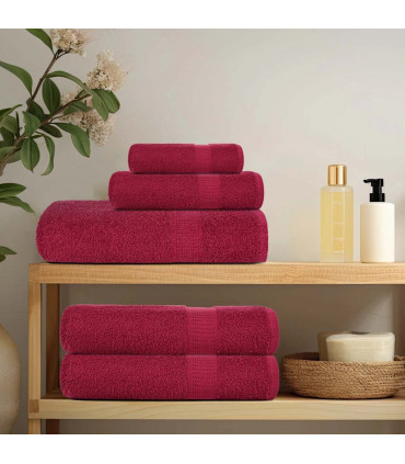 vidaXL Guest Towels 2 pcs Bordeaux 30x50 cm 360 gsm 100% Cotton