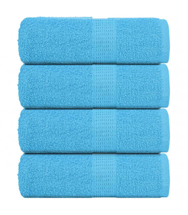 vidaXL Guest Towels 4 pcs Turquoise 30x50 cm 360 gsm 100% Cotton