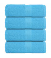 vidaXL Guest Towels 4 pcs Turquoise 30x50 cm 360 gsm 100% Cotton