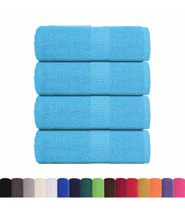 vidaXL Guest Towels 4 pcs Turquoise 30x50 cm 360 gsm 100% Cotton