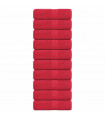 vidaXL Guest Towels 10 pcs Red 30x50 cm 360 gsm 100% Cotton