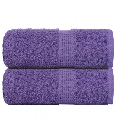 vidaXL Guest Towels 2 pcs Purple 30x50 cm 360 gsm 100% Cotton