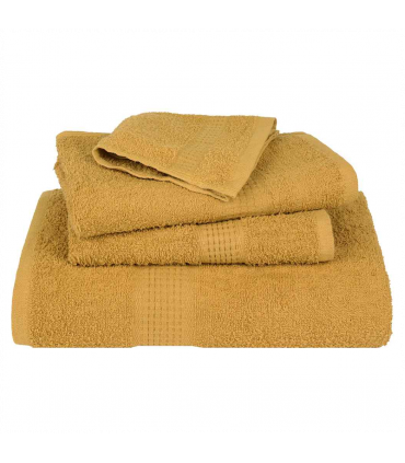 vidaXL 8 Piece Towel Set Gold 360 gsm 100% Cotton