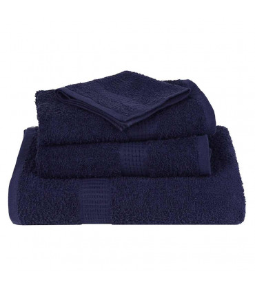 vidaXL Guest Towels 10 pcs Navy Blue 30x50 cm 360 gsm 100% Cotton