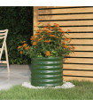 Garden Planter Powder-coated Steel 40x40x36 cm Green