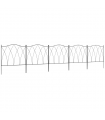 Outsunny 5PCs Decorative Garden Fencing Metal Border Edging